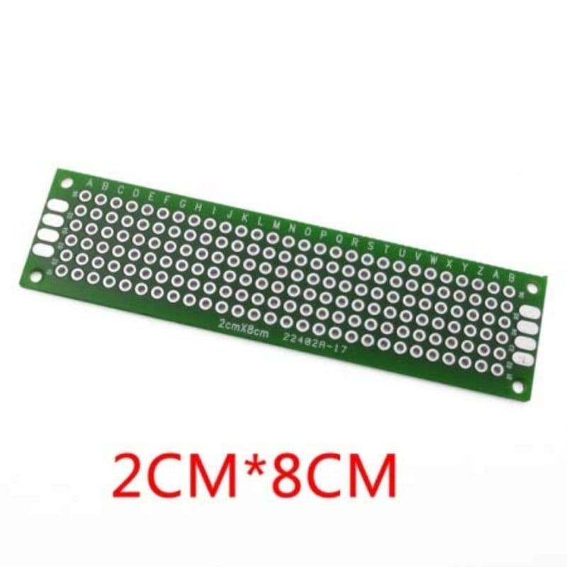 2x8cm Double Sided Universal PCB Prototype Board 2.54mm Hole Pitch - View 1