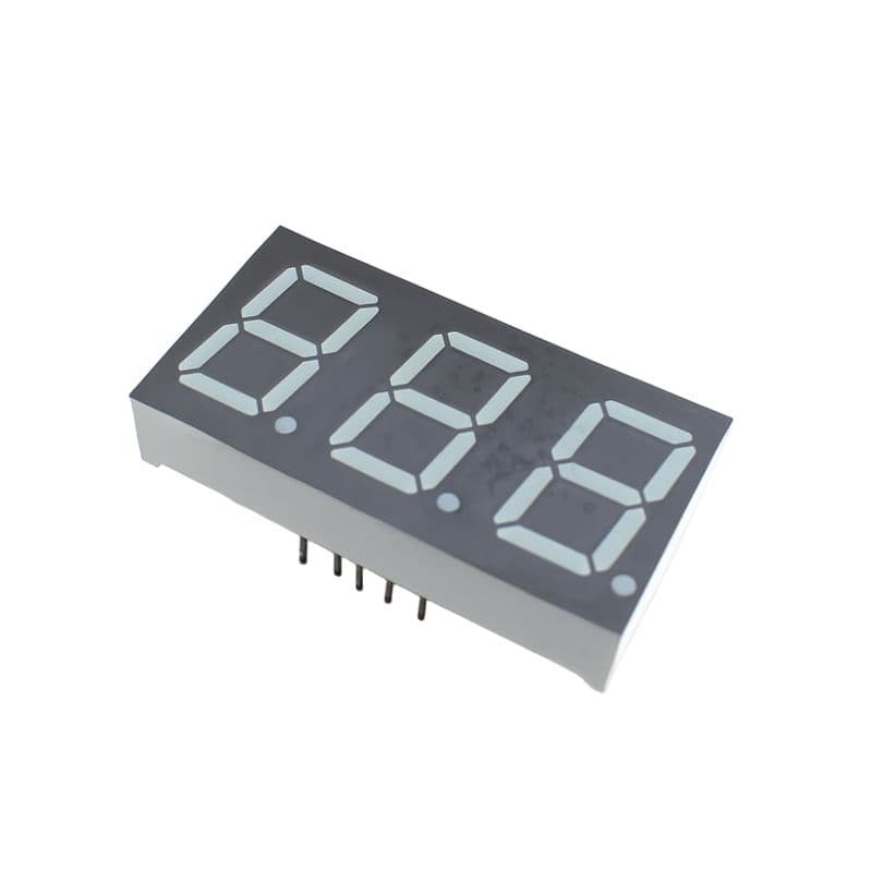 0.56 Inch 3-Digit Common Anode Red 7-Segment Display - View 3