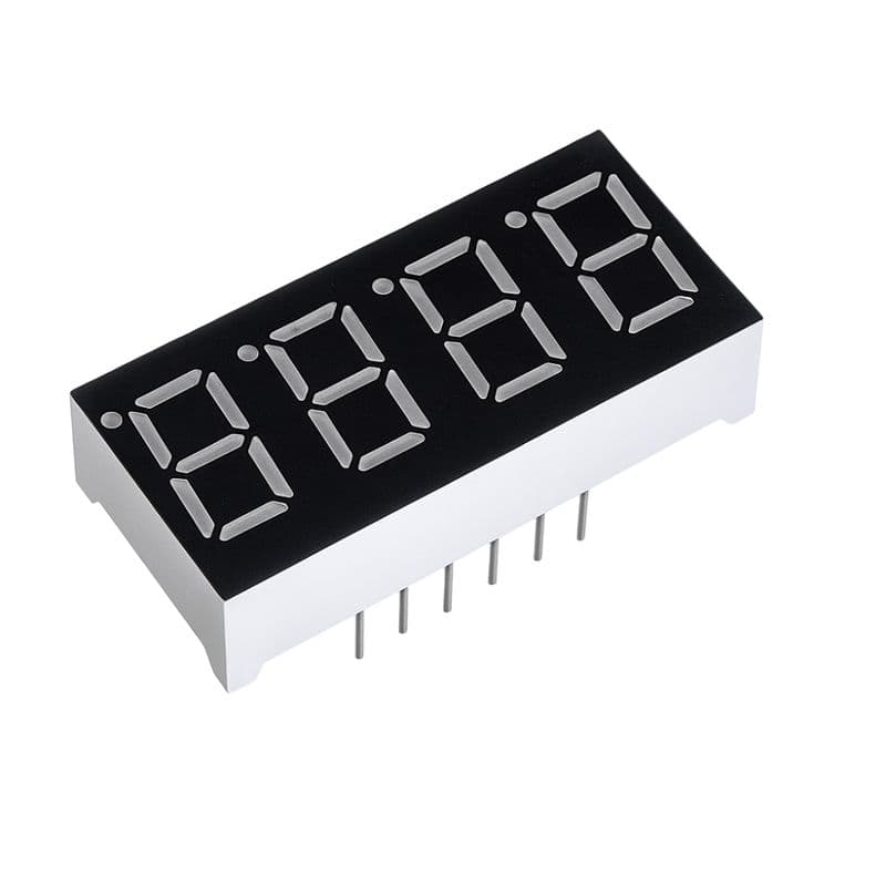 0.28 Inch 4-Digit Common Cathode Red 7-Segment Display - View 1