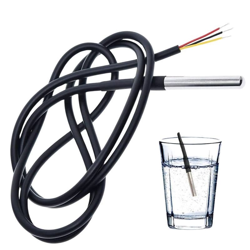 DS18B20 Waterproof Digital Temperature Sensor Thermal Probe Sensor (1m) - View 1