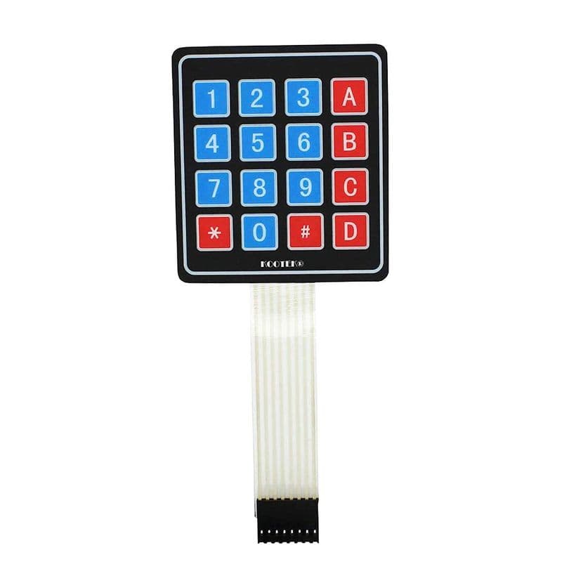 4x4 Matrix Membrane Keypad -16 Keys - View 1