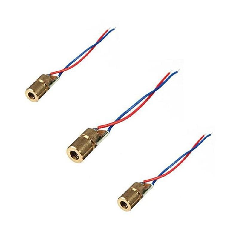 650nm 6mm base 5V DC 5mW Red Laser Dot Diode Module (Standard Quality) - View 3