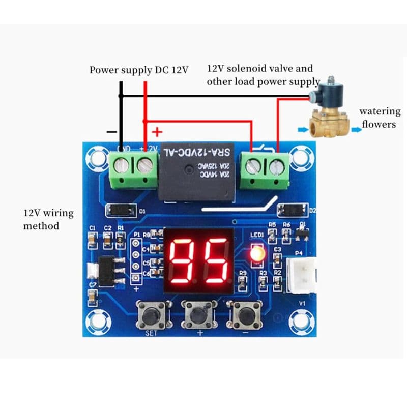 XH-M214 Soil Moisture Humidity Controller Module Precise Automatic Control Irrigation System Red Digital Display - View 2