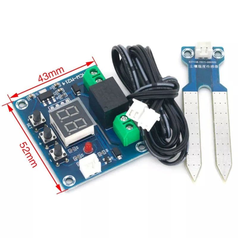 XH-M214 Soil Moisture Humidity Controller Module Precise Automatic Control Irrigation System Red Digital Display - View 3