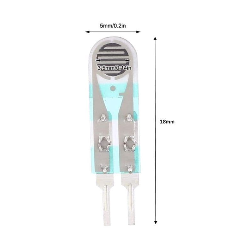 5mm Dia Flexible Film FSR Pressure Sensor Force Sensitive Resistor Short tail Capacity 30G-10KG - View 3