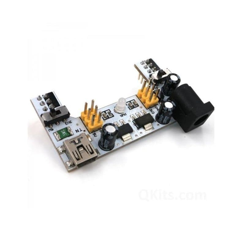XD-42 5V 3.3V Dual Channel Solderless Breadboard Power Supply Module - View 2