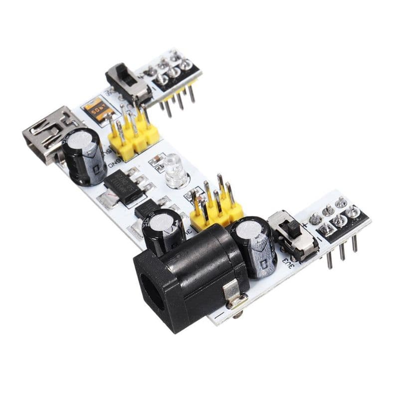XD-42 5V 3.3V Dual Channel Solderless Breadboard Power Supply Module - View 3