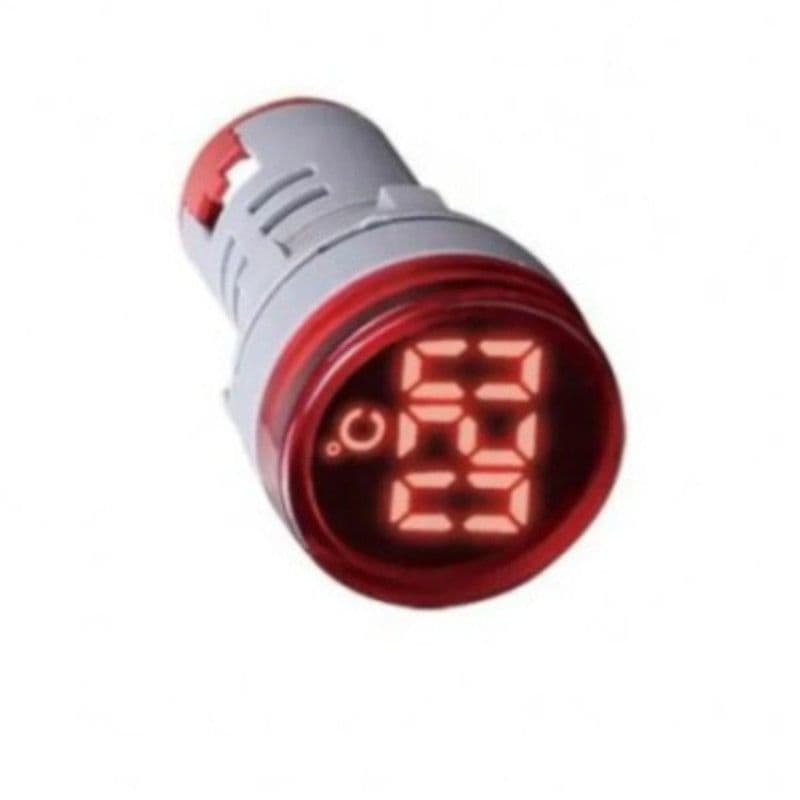 Red -20~199℃ 22mm AD16-22TM(AD101-22TM) Round LED Temperature Indicator Light - View 2