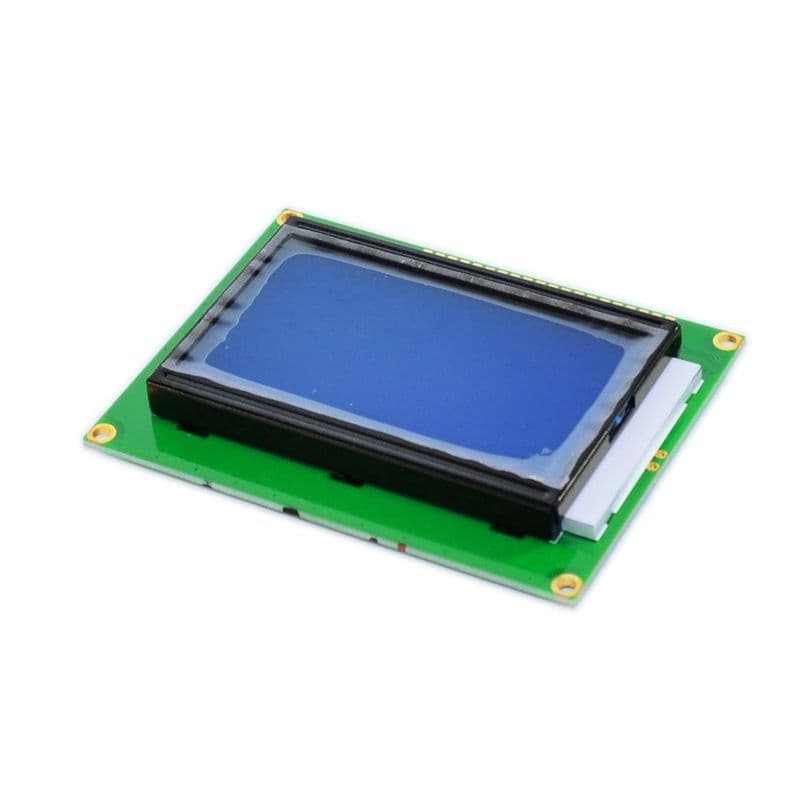12864B Graphic Blue Color Back-light LCD Display Module - View 2