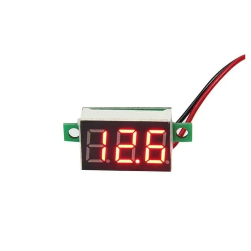 0.36 Inch Mini LED Digital Voltmeter Red DC 4.7 to 32V 3 Digit 2 Wire - View 2