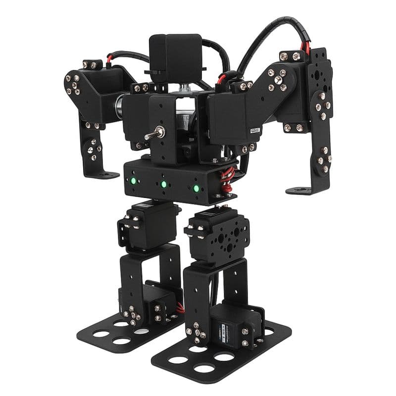 9 DOF DIY Biped Robot, Leg Robot Servo Motor Metal Bracket (NO Servo) - View 1