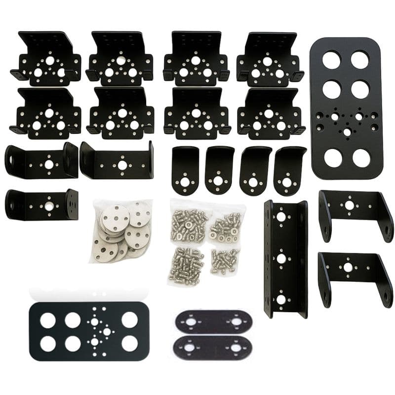 9 DOF DIY Biped Robot, Leg Robot Servo Motor Metal Bracket (NO Servo) - View 3