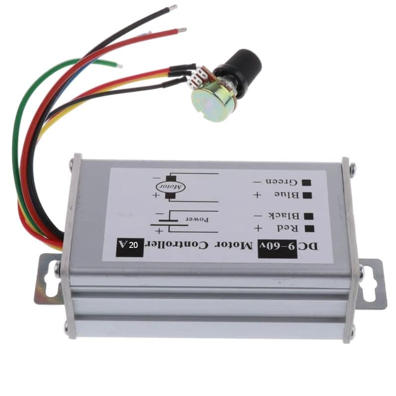 9-60V 20A DC Motor PWM Speed Controller Speed Regulation Switch - View 2