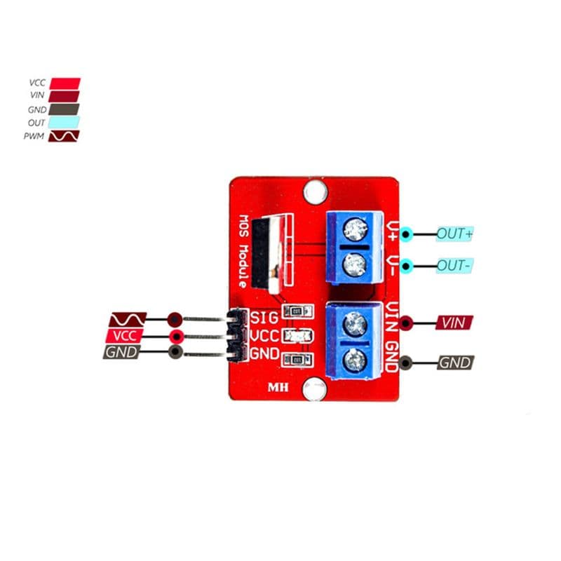 IRF520 MOSFET Driver Module for Arduino ARM Raspberry pi - View 3