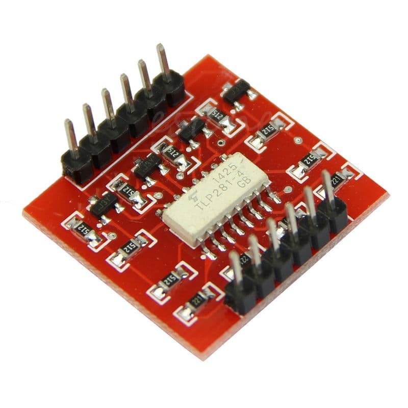 TLP281 4 Channel Optocoupler Isolation Module - View 1