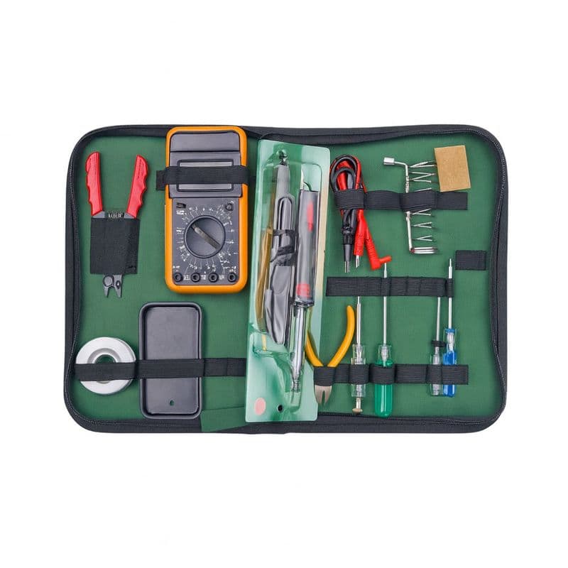 40W Soldering Iron Starter Kit with Multimeter & Carry Bag (Diamond) - View 1