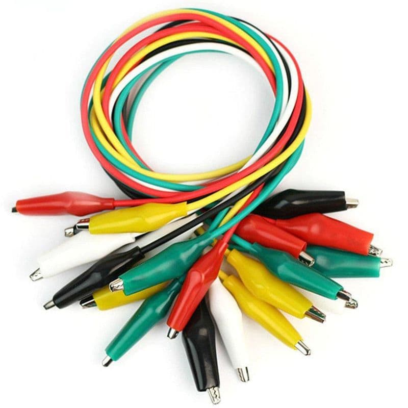 PZIN14013619 50cm Wire Double Ended Crocodile Clips (10 Pcs) - View 2