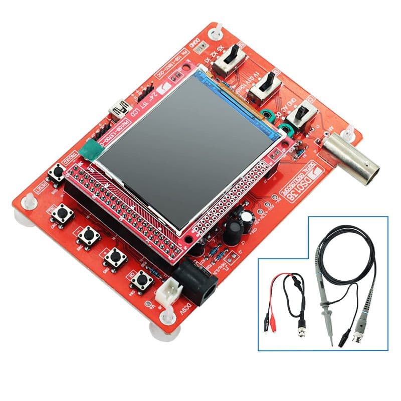 DSO138 2.4″ TFT Handheld Pocket-size Digital Oscilloscope Kit DIY Parts Electronic Learning Set Soldered - View 3