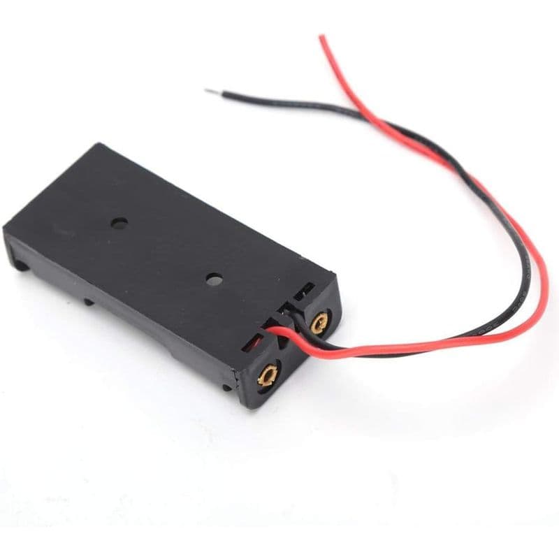 2 x AA Battery Holder Stack Box Case - View 3