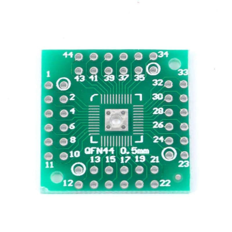 SMD QFN48 QFN44 0.5mm To DIP 48/44 2.54mm Pitch PCB Adapter Plate - View 3