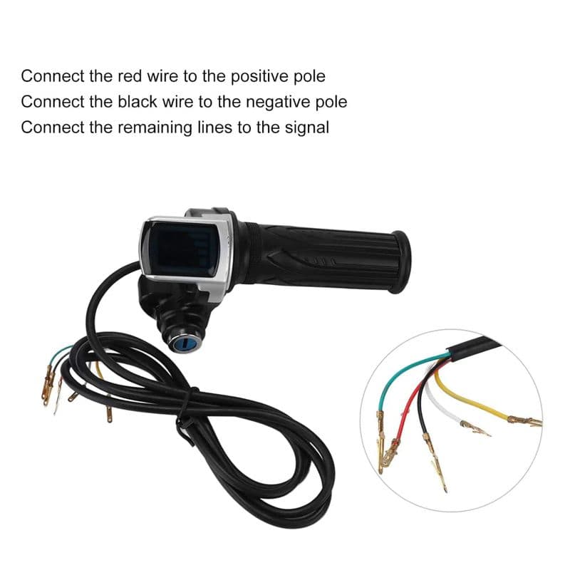 Waterproof Electric Twist Throttle with LED Display for E-Scooter - View 3