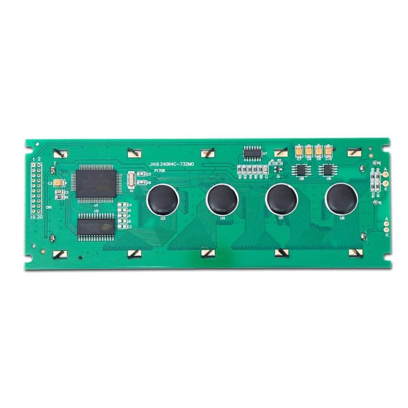240×64 24064 JHD Original Characters graphics module Green Color - View 2