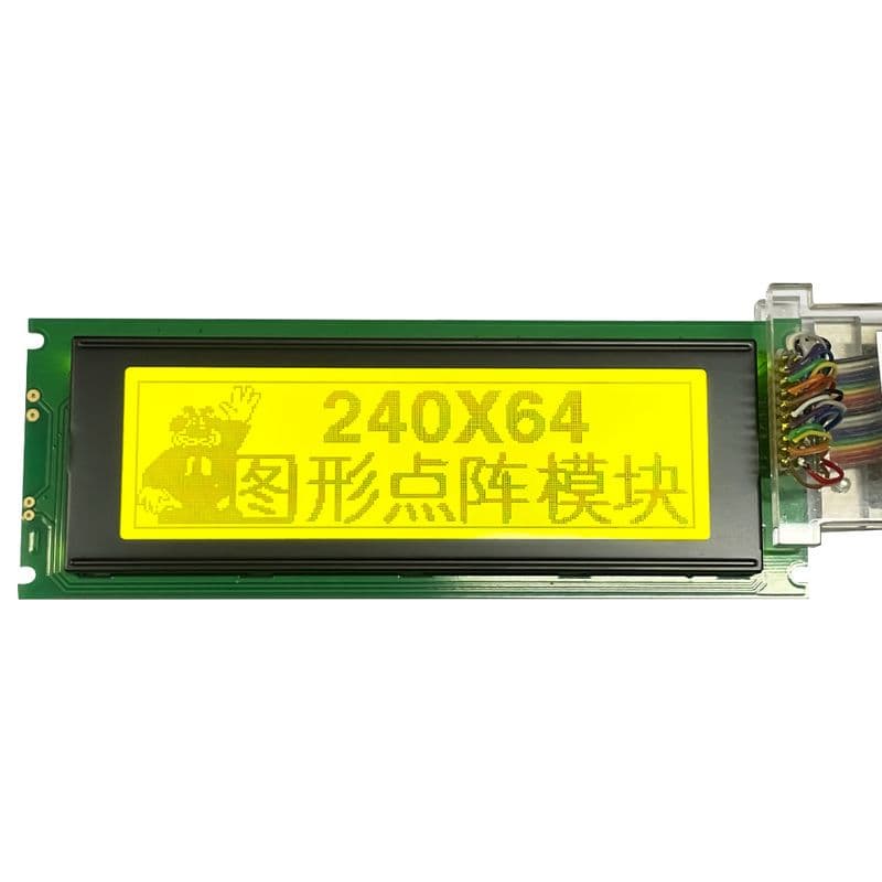 240×64 24064 JHD Original Characters graphics module Green Color - View 3