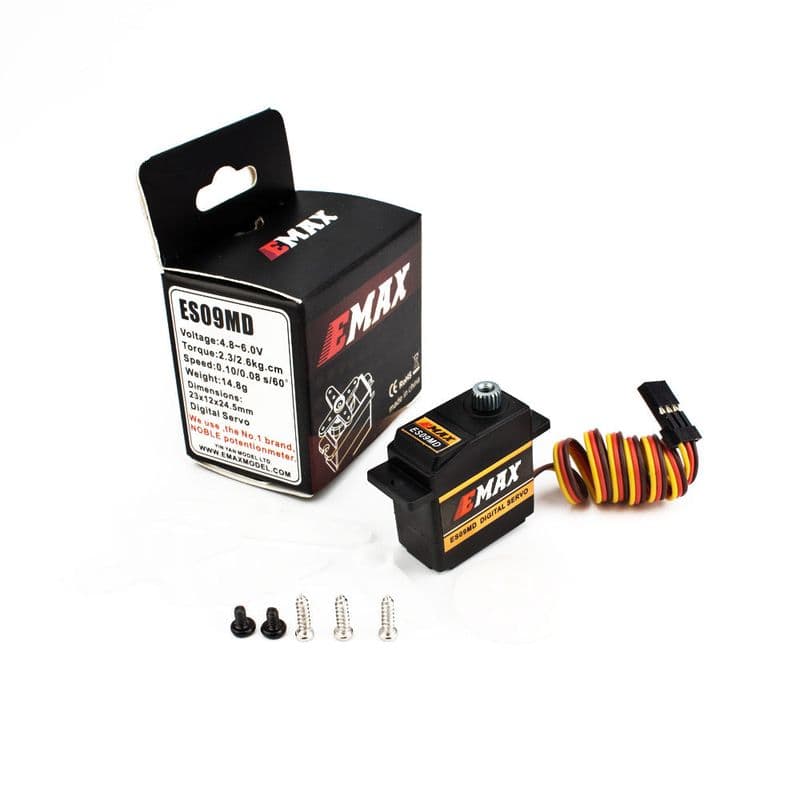 ES09MD (dual-bearing) specific swash servo for 450 helicopters - View 1