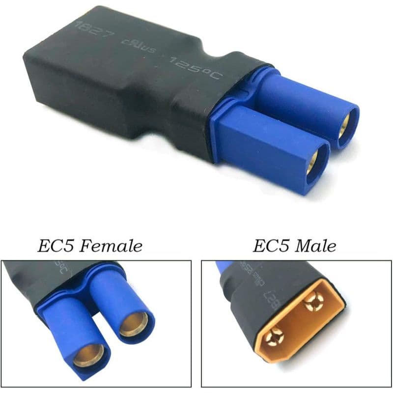 XT90 Male to EC5 female adapter - View 2
