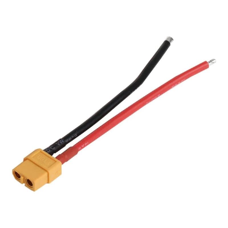 XT60 Female Connector with 4cm 12AWG Silicone Wire - View 2