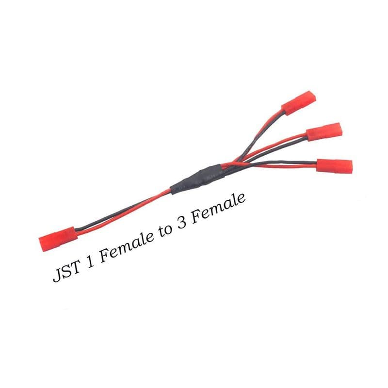 JST 1 Female To 3 Female Parallel Connection Cable - View 2