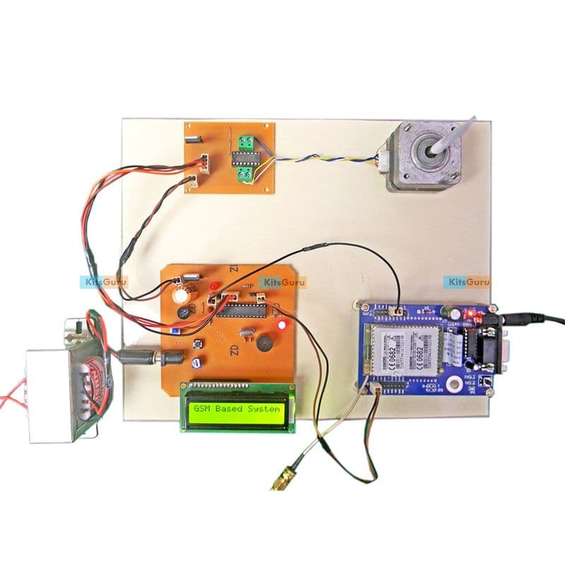 SMS based Speed and direction control of stepper motor - View 1