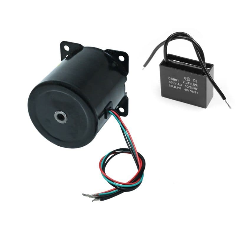 AC220V 40W 10 RPM 70KTYZ Permanent Magnet Side shaft Synchronous Motor - View 1
