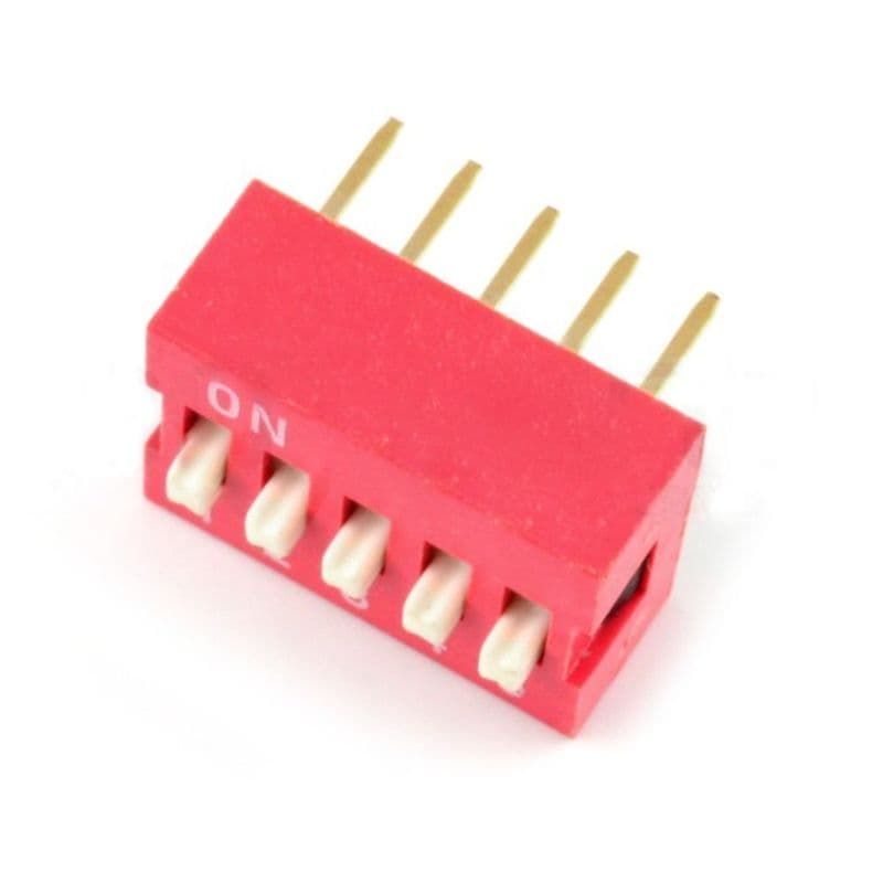 DIP Switch 10 Pin (5 Bit) Pitch 2.54mm - View 2