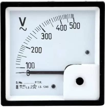 0-500V AC Analog Panel Voltmeter 72mm - View 1