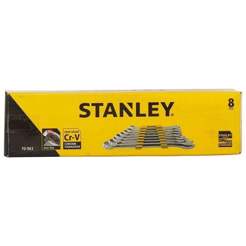 Stanley: 70-963E Combination Spanner Set with Maxi-Drive system (8-Pieces) - View 3