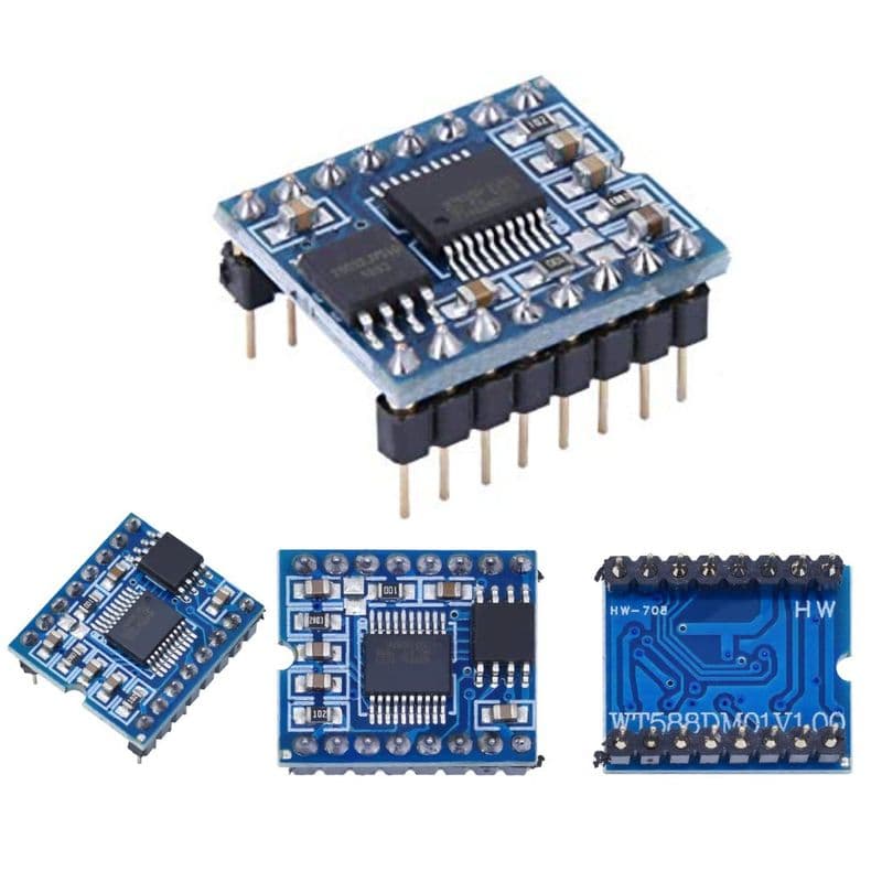 WT588D-16P Voice Sound Audio Player Module 2.8-5.5VDC for Arduino - View 1