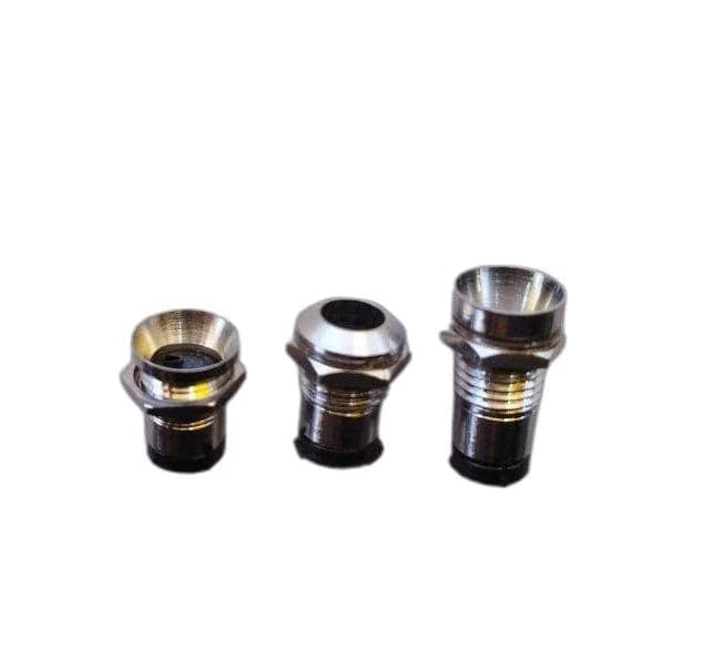 LED Holder Chrome Metal Silver Covered - View 3