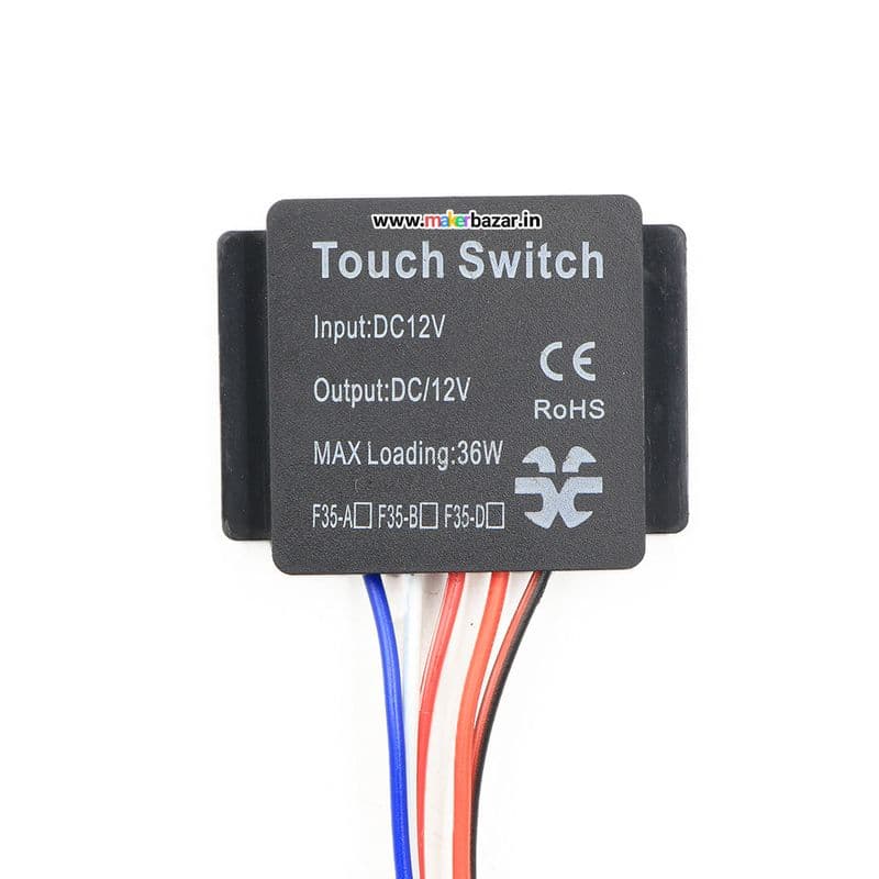12V 3A Triple Mirror Touch Switch With Dimmer Operate Two LED Strips - View 2