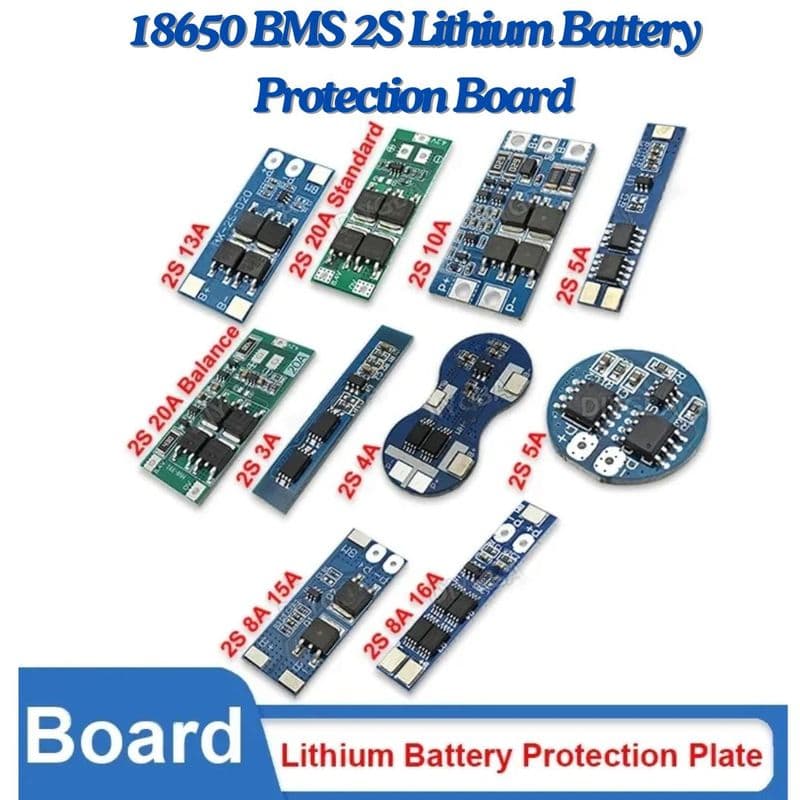 2S Li-Ion BMS 18650 Lithium Ion Battery Protection Boards - View 1