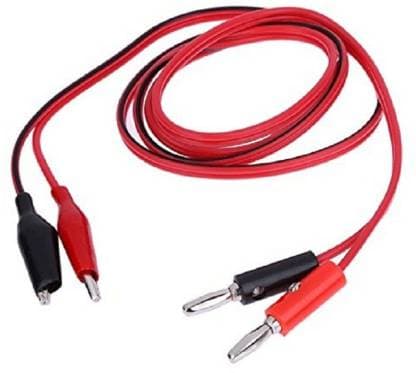 4mm Banana Plug to 35mm Alligator Clip Test Leads Pair - View 1