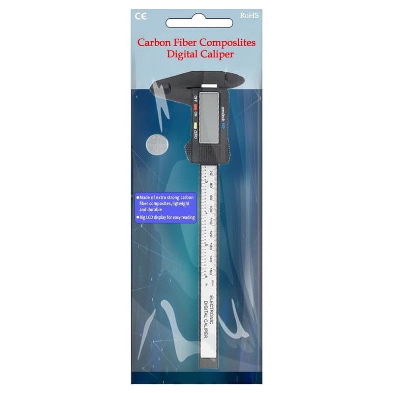 Digital Vernier Caliper Plastic Body 150mm/6Inch with Blister Packaging - View 1
