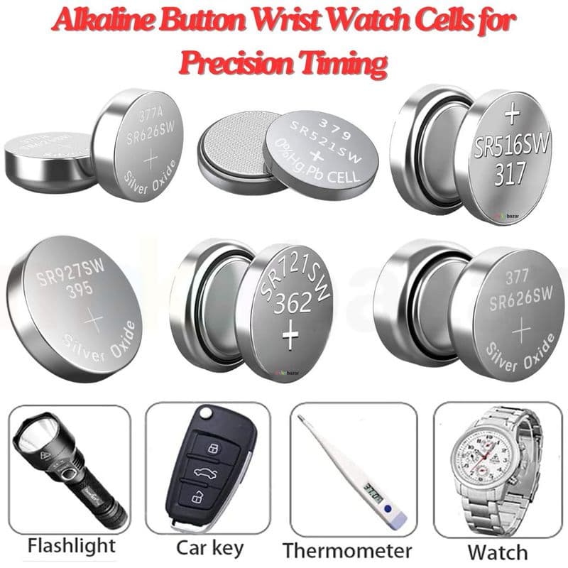 1.55V Wrist Watch Button Cell Silver Oxide Battery - View 1