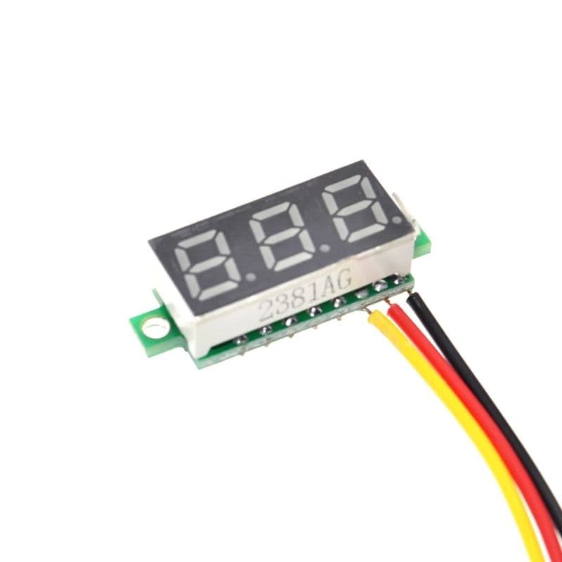 0.28in 0-100v DC Voltmeter Module Three Wire - View 2