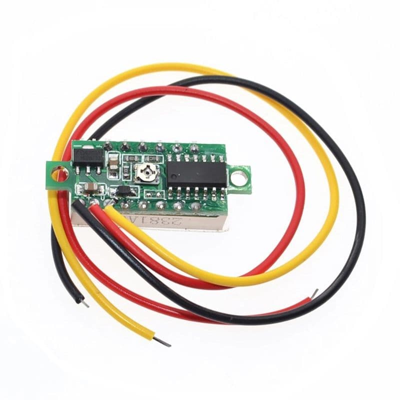 0.28in 0-100v DC Voltmeter Module Three Wire - View 3