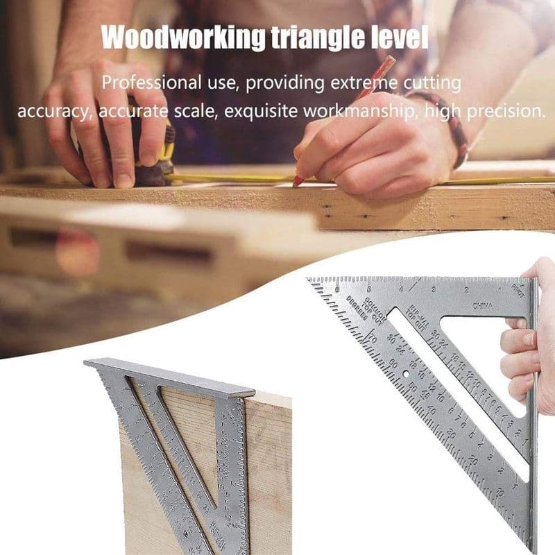 Metal-Body Triangle Double Sided Scale Ruler - View 3