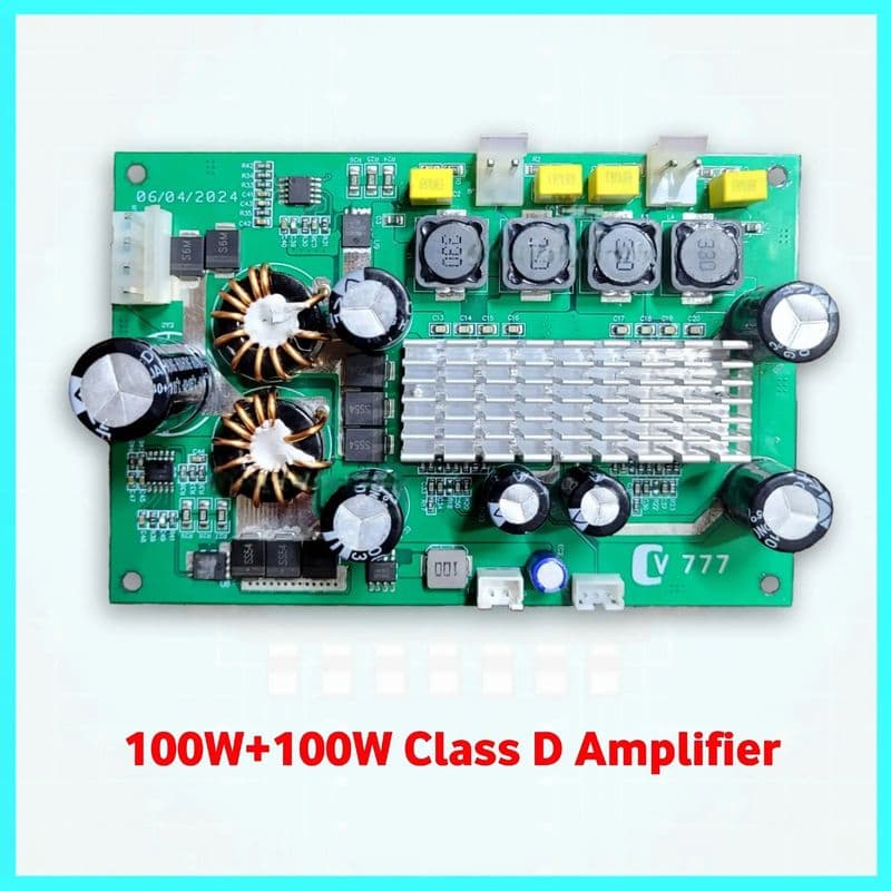 CV777 200W 12V Stereo Class D Amplifier TPA3116D2 Dual IC Inbuilt 100Wx2 - View 1