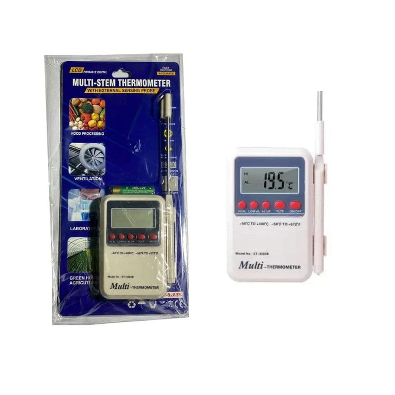Digital Multi Stem Thermometer with External Sensing Probe - View 1
