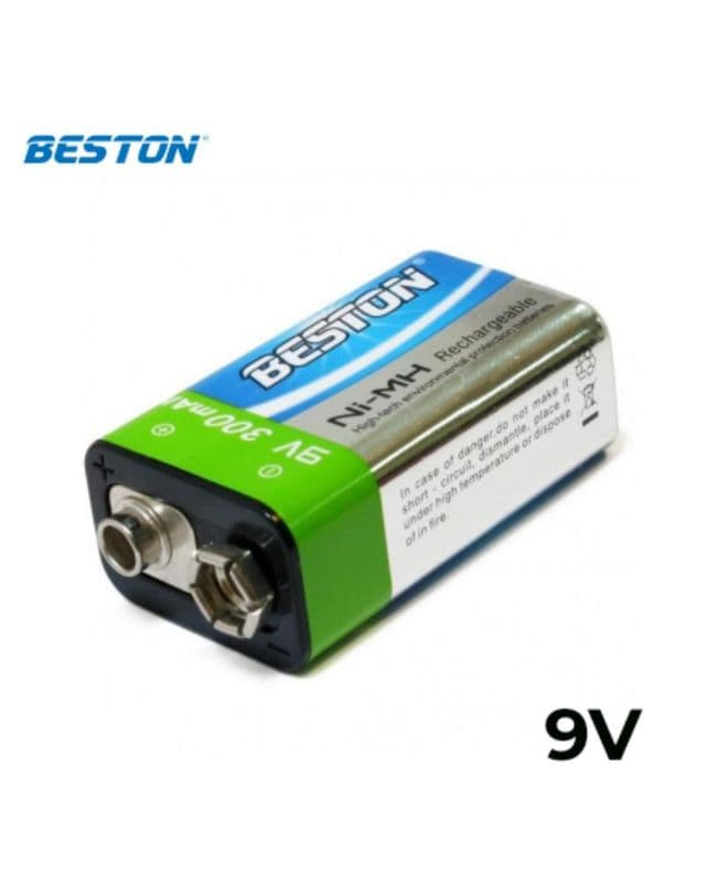 Beston: 9 Volt Rechargeable Battery/Cell 300mAh NiMH - View 2