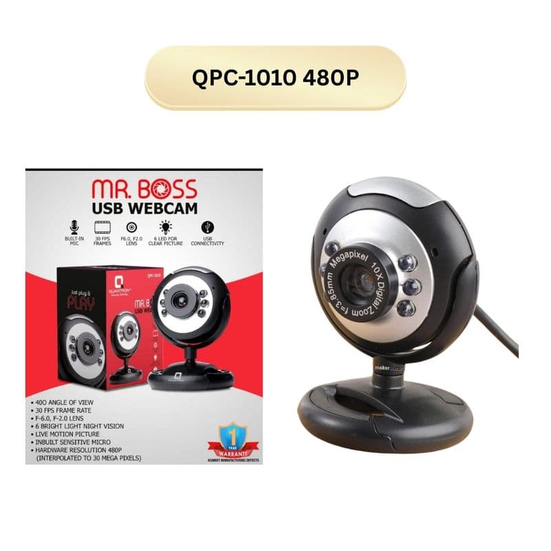 Quantron USB Webcam for Laptop/Desktop - View 2